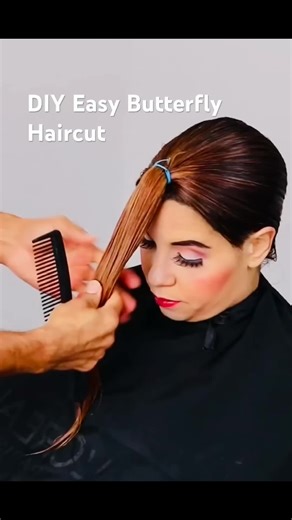 DIY Easy Butterfly Haircut Tutorial