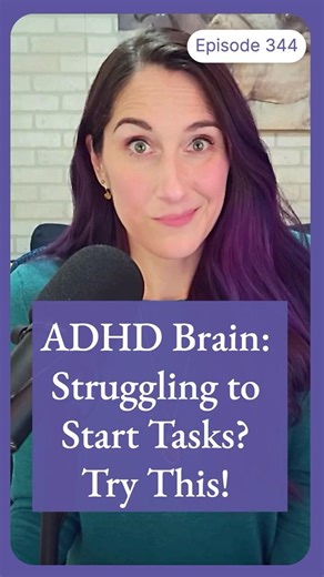 ADHD Brain Can't Start Tasks? Try This! #adhdtips #adhdproductivity