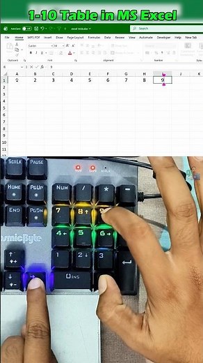 Make a 1-10 Multiplication Table in MS Excel Instantly - This Trick Will Blow Your Mind! #ExcelTips