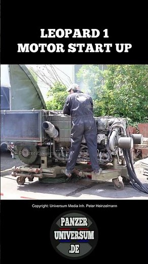 Leopard 1 Motor Start Up #bundeswehr #panzer #motor #leopard1 #engine
