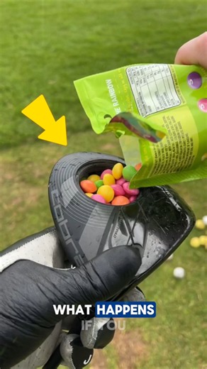 Candy-Filled Golf Club Experiment ⛳🍬