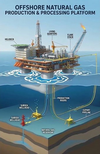 ⛽ **OFFSHORE NATURAL GAS PRODUCTION & PROCESSING PLATFORM** ⛽