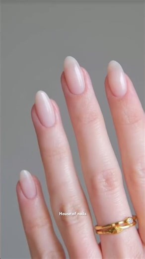 Easy natural nails tutorial from almond shape 💕#nails #nailart #pinknaildesigns #asmr ￼
