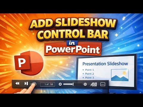 Add Slideshow Control Bar in PowerPoint | PowerPoint Slideshow Tools Tutorial