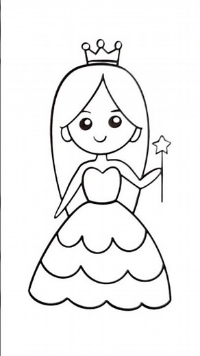 comment dessiner une princesse facile