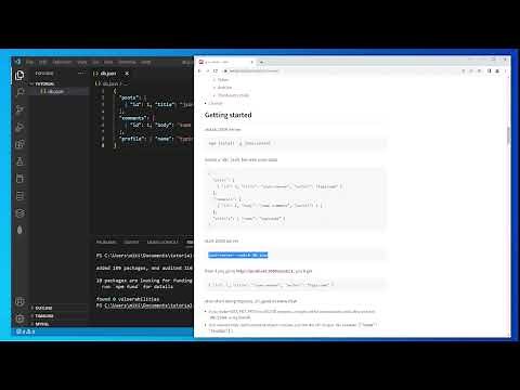 INSTALL JSON SERVER in Visual Studio Code 🚀
