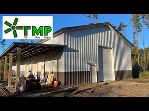 Our Entire 40x80 Barn Build in 7 minutes!