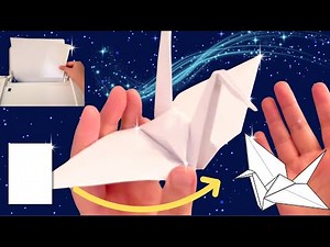 Make Origami Crane from Any Paper | Easy Paper Bird Folding Tutorial
