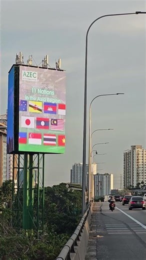 Elite Highway LED Screen Advertising Shah Alam Near Carlsberg Brewery Selangor Malaysia DOOH Ads