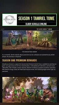 ESO Tamriel Tome Season 1 Rewards