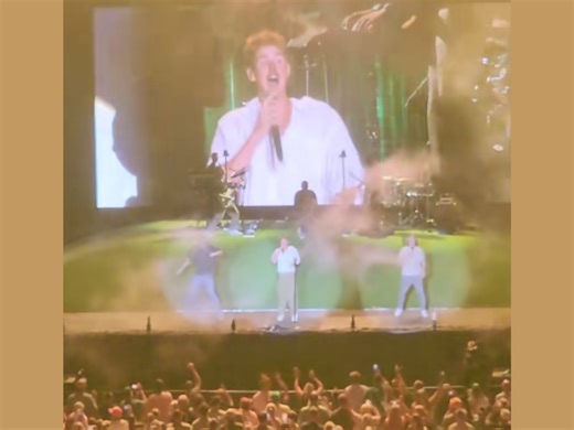 Forrest Frank back on stage and jumping weeks after spinal fracture