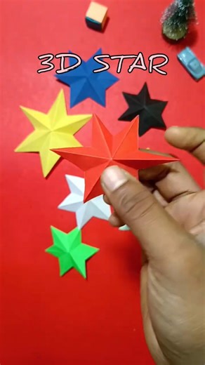 How to make 3D Paper Star for Christmas | Diy 3D Star for kids | Origami 3D Star