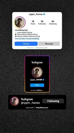 instagram follow animation | icon #instagram #animation #shorts #editing
