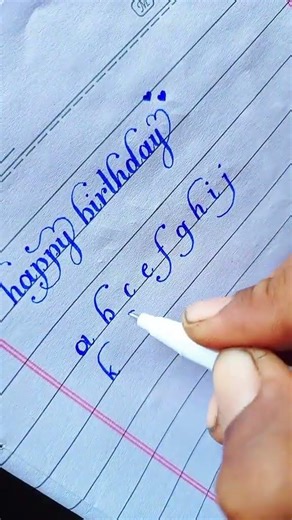 Happy Birthday Writing Practice | Neat & Clean Style #Happybirthdaywriting #viral #calligraphy