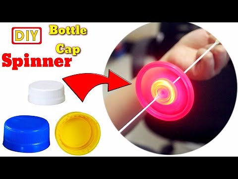 How to make spinning bottle caps / Spinner with bottle caps