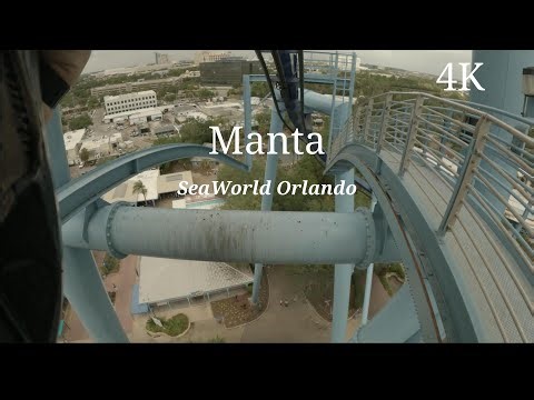 Manta on-ride 4K POV - SeaWorld Orlando
