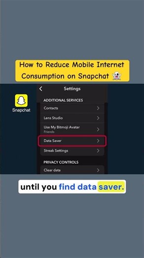 Reduce Snapchat Internet Usage With Data Saver