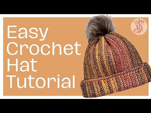 Crochet Slip Stitch Hat-Free Easy Tutorial