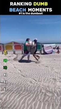 The Dumbest Things People Did at the Beach 💀 #Shorts #ranking #BeachFails