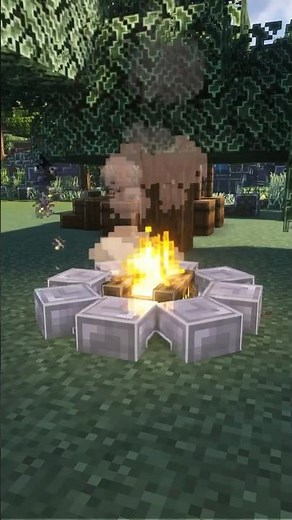 Das BESTE Minecraft Lagerfeuer bauen #minecraftshorts #minecrafttutorial #minecraftbuilding