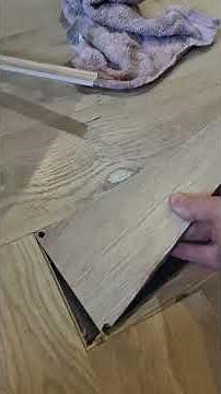 How to fix a floor chip in laminate flooring