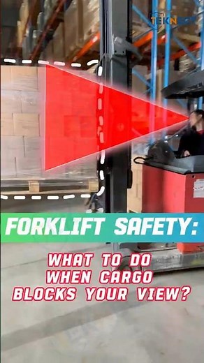 How to Eliminate Forklift Full Load Blind Spots? This New Tech Will Force Drivers to Reverse!
