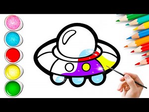 How to Draw a UFO– | Easy Drawing | Step-by-Step