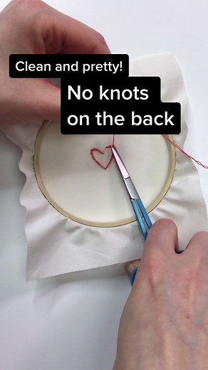 No Knot Embroidery Tutorial