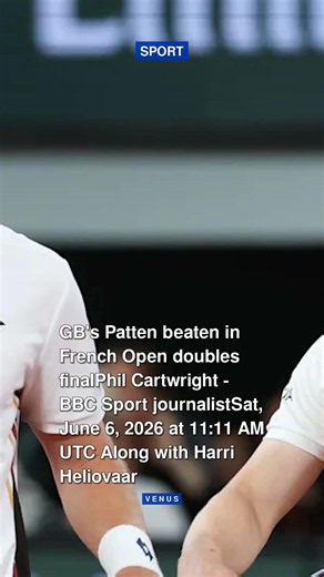 GB's Patten beaten in French Open doubles final #shorts