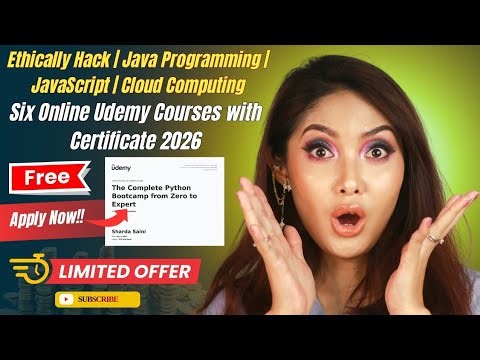 Ethically Hack | Java Programming | JavaScript | Cloud Computing Udemy Courses with Certificate 2026