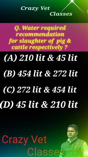 water requirement in slaughter house for animal#ytshorts#education #veterinaryexam