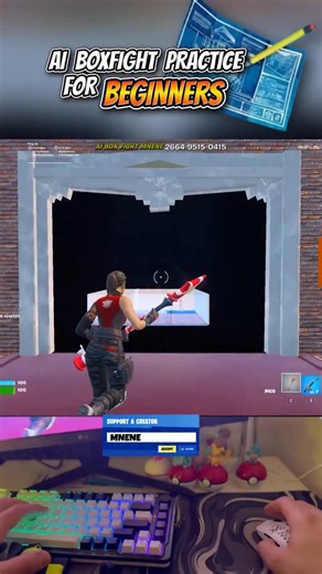 MNENE MAPS | Train against AI and improve your piece control fast. 🗺 AI Box Fight Practice Code: 2664-9515-0415 Use code: MNENE 💛 #Fortnite... | Instagram