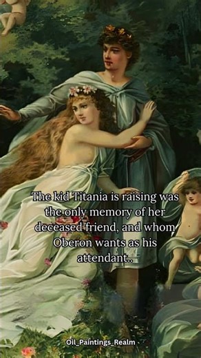 A Midsummer Night's Dream by Julius Hoeppner, c. 1888, #painting #art #history #oilpainting