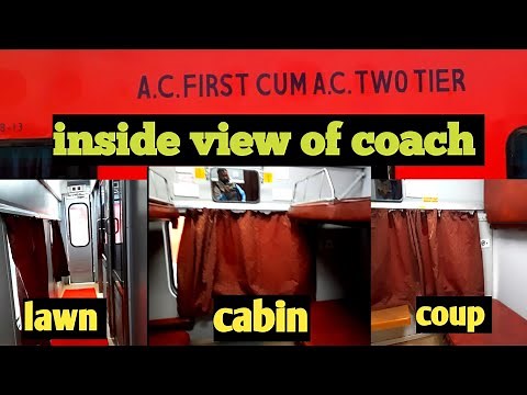 inside view of AC first cum AC two tier coach | interior layout ac coach/ HA1 coach #indianrailways