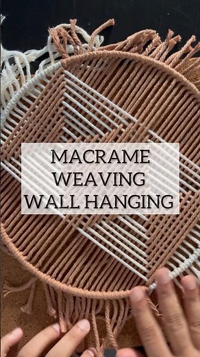Macrame circular wall hanging I Macrame weaving #macrame #macramewallhanging #macrametutorial