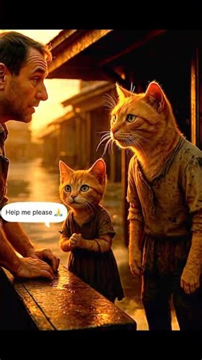 Heartwarming Story of Poor Cat Helping His Sister | Emotional 3D Cinematic Short #ytshorts #short