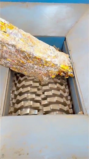 Heavy-Duty Industrial Dual-Shaft Shredder Processing Bulk Waste Materials