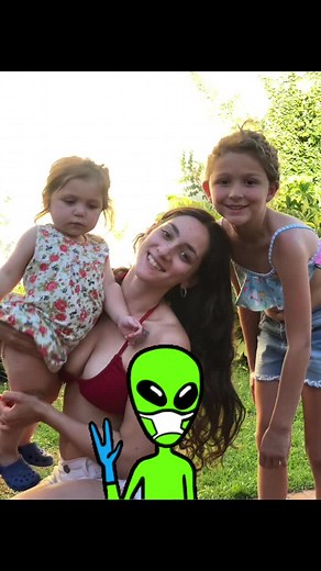 Unique Digital Alien Character in Varied Scenes