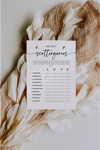 Scattergories Bridal Party Games, Bridal Shower Trivia, Bridal Shower Bundle, Wedding Game, Bridal Shower Game, Bridal Shower Printable - Etsy Canada