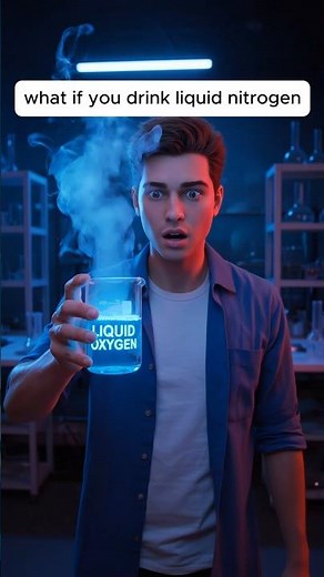 The Shocking Truth About Drinking Liquid Oxygen! ⚠️ #science #humanbody #anatomy