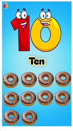 counting donuts 🤩🤩 || Forward counting number song 1 to 10 #kidslearning #staylittlechannel
