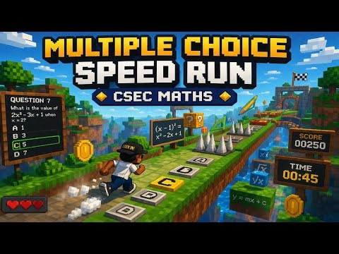 yet another CSEC Math Multiple Choice SPEED RUN