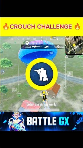 CROUCH CHALLENGE🔥 IN BGMI #bgmi #pubg #gaming #shorts