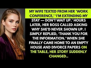 My Wife Texted From Her ‘Work Conference,’ ‘I’m Extending My Stay — Don’t Wait Up.’ Hours #cheating
