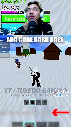 CODE BURUNG TERBARU 2X EXP ..!! - Roblox (BLox Fruits) - (Full Video Di Youtube :Tuxedo Gaming) #gameplay #highligh #short #fyp #tiktok #gaming #horor #jumpscare #roblox #robloxfyp #bloxfruits #bloxfruit #onepiece