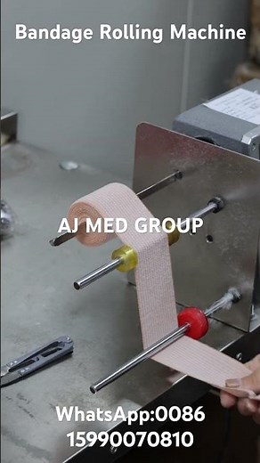 Medical Elastic Bandage Crepe Bandage Rolling Machine. #medical
