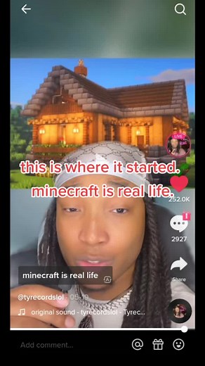 minecraft is real life. on TikTok