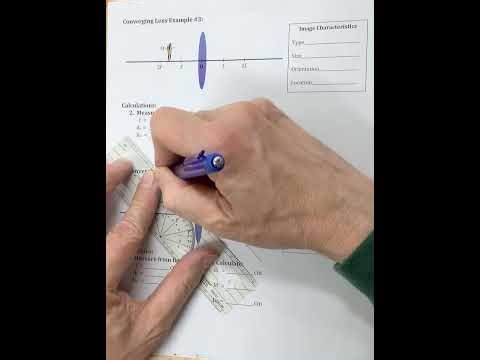 How to draw Ray diagrams for lenses