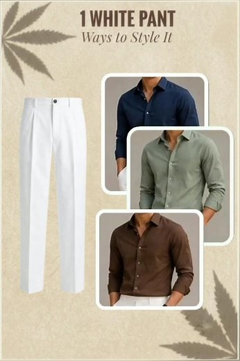 5 Best Shirts for White Pants #fashion #genz #dress