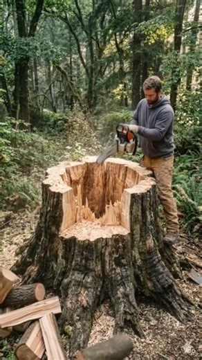 I Built a Luxury Underground Villa Inside a Tree Stump 😱🌳